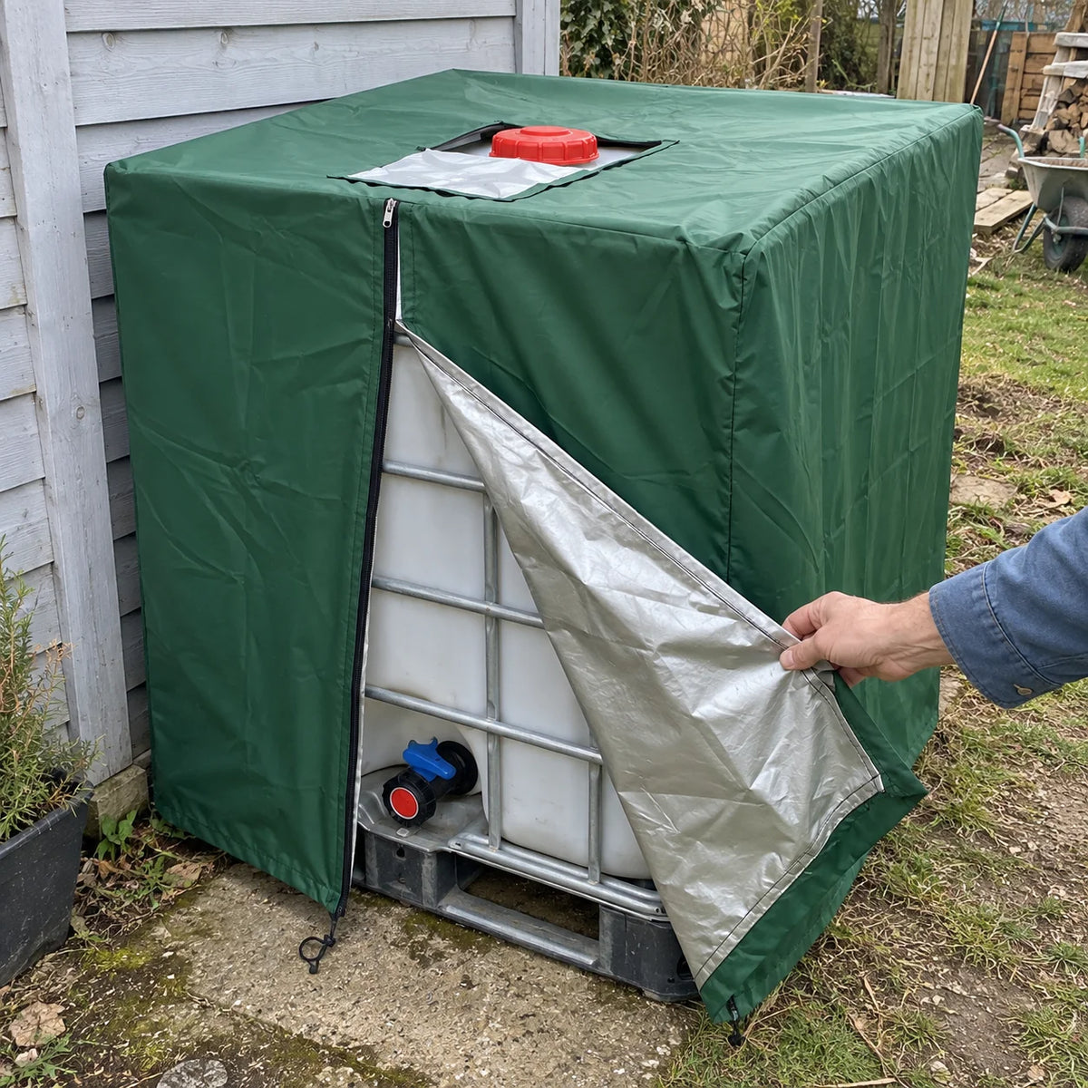 IBC-hoes voor 1000-liter tank – bescherming tegen algen en UV