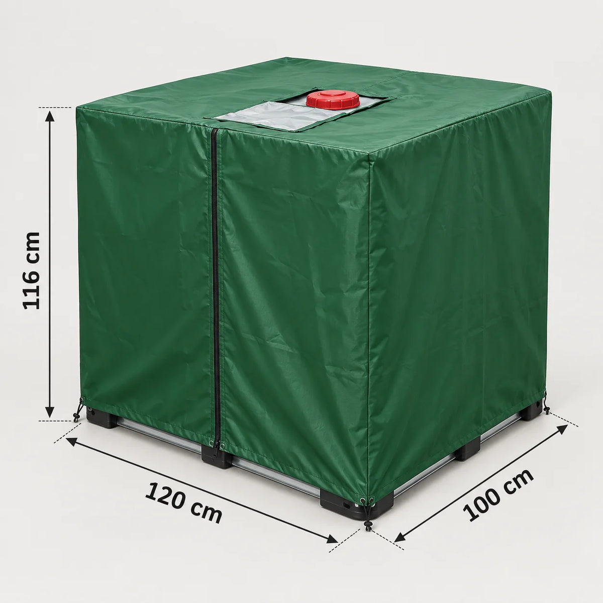 IBC-hoes voor 1000-liter tank – bescherming tegen algen en UV