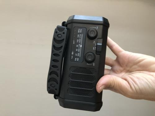 Klantfoto van de noodradio